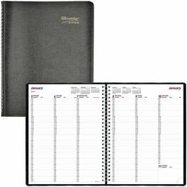 Brownline - Essential Appointment Book/Planner, Letter, Weekly, 8 1/2 x 11, Black