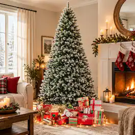 RYHNUYNE - 12FT Unlit Artificial Christmas Tree With Dense Realistic Spruce Branches and Metal Base - Green