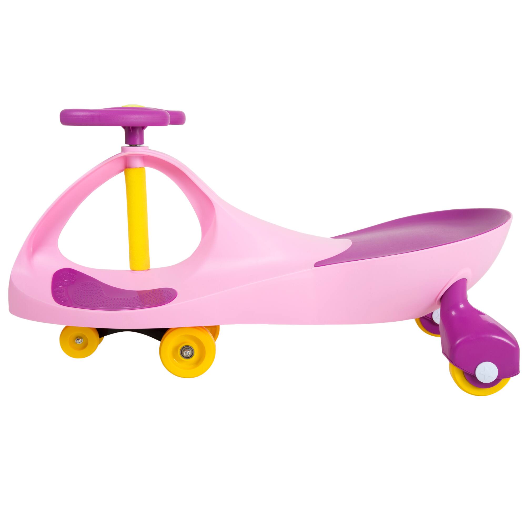 Angle. Lil Rider - Wiggle Car for Ages 3 and Up - Twist, Wiggle, and Go (Pink).