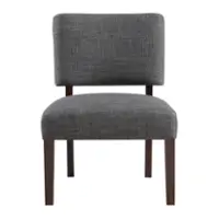 OSP Home Furnishings - Jasmine Accent Chair - Charcoal - Front_Zoom