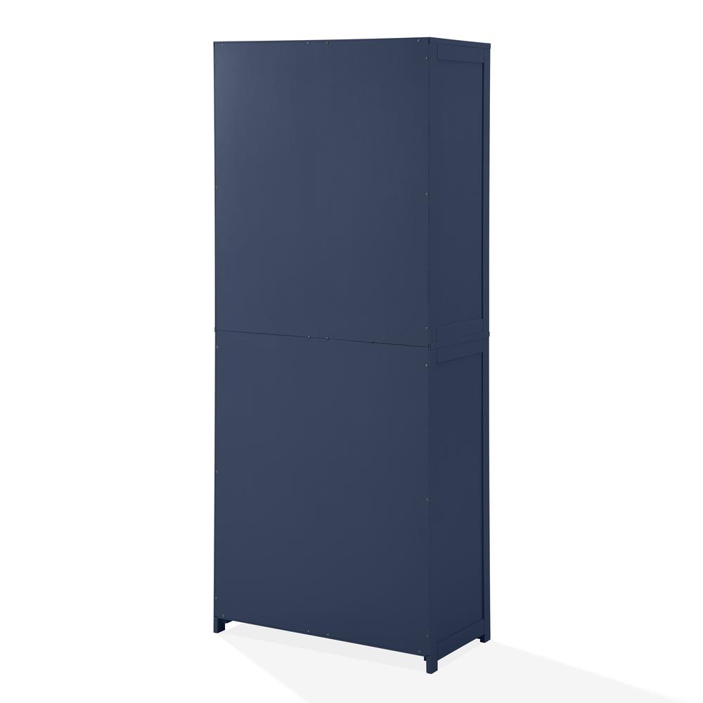 Alt View 1. Crosley Furniture - Savannah Tall Kitchen Storage Pantry - Navy.