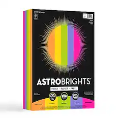 astrobrights.com
ASTROBRIGHTS
PAPER • PAPIER • PAPEL
NB 500
ASTROBRIGHTS
PAPER • PAPIER • PAPEL
500 sheets
8.5" x 11"
216 gsm
Color Brightness
100% Recycled
Made in USA
Color Brightness
100% Recycled
Made in USA