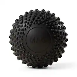 MassaMax - 2.7-in. Textured Silicone Deep Tissue Massage Ball for Feet and Full-Body Muscle Relaxation - Black