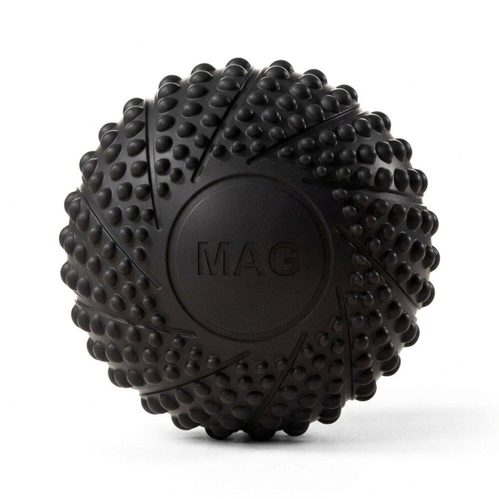 Front. MassaMax - MassaMAX 2.7-in. Textured Silicone Deep Tissue Massage Ball for Feet and Full-Body Muscle Relaxation,Black - Black.