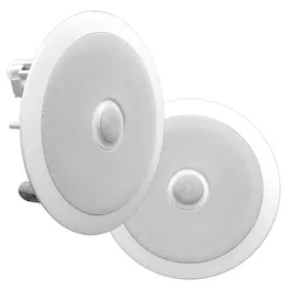 Pyle - PDIC60 6.5 Inch 250 Watt 2 Way In Ceiling Round Home Speakers System - White
