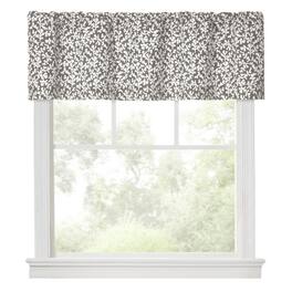 Ellis Curtain - Sea Tumble 3" Rod Pocket 100% Cotton Machine Wash and Dry Tailored Valance 50" x 16" Grey - Gray