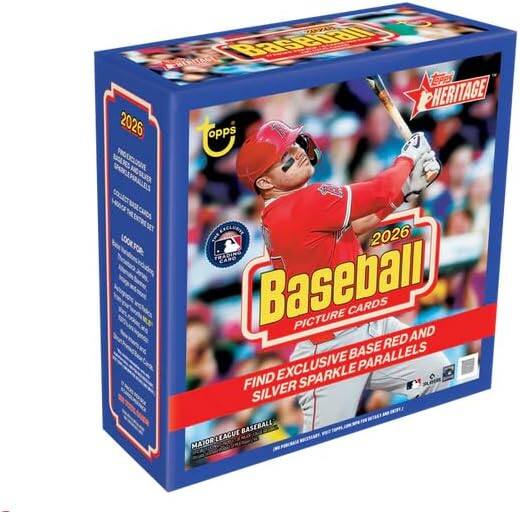 Topps - Topps: Heritage Baseball 2026 Mega Box (17 Packs)