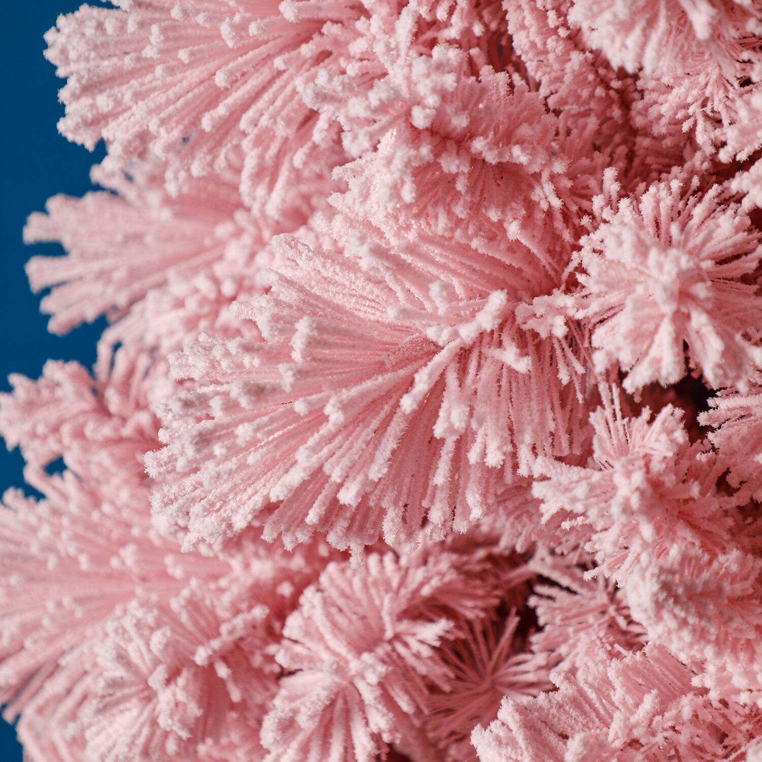 Alt View 5. Home Heritage - Home Heritage Snowdrift 6.5 Ft Pre-Lit Artificial Christmas Holiday Tree, Pink - Pink.