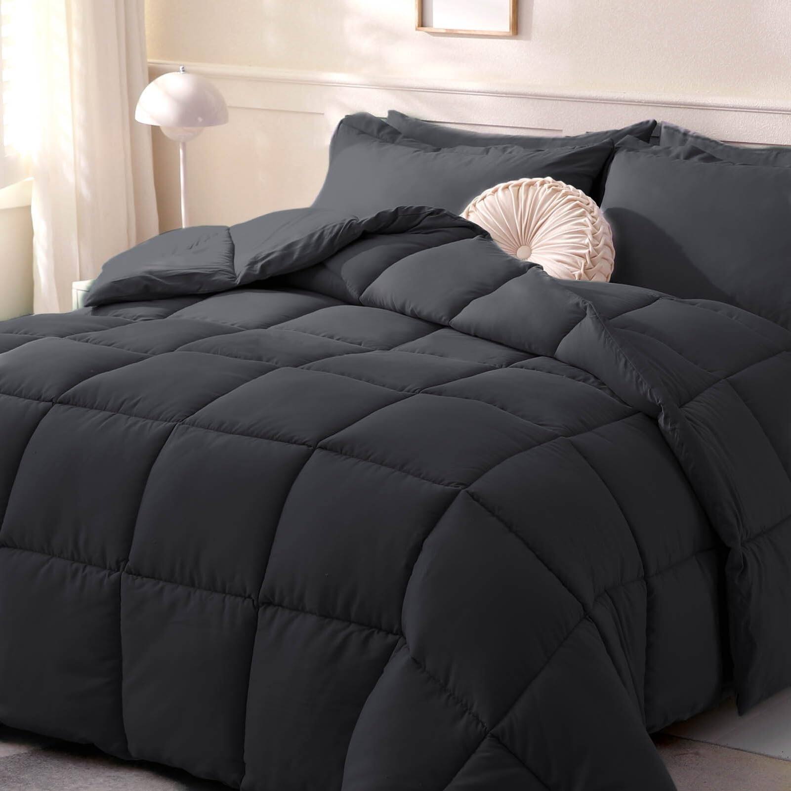 Black-California King-Lightweight Comforter
