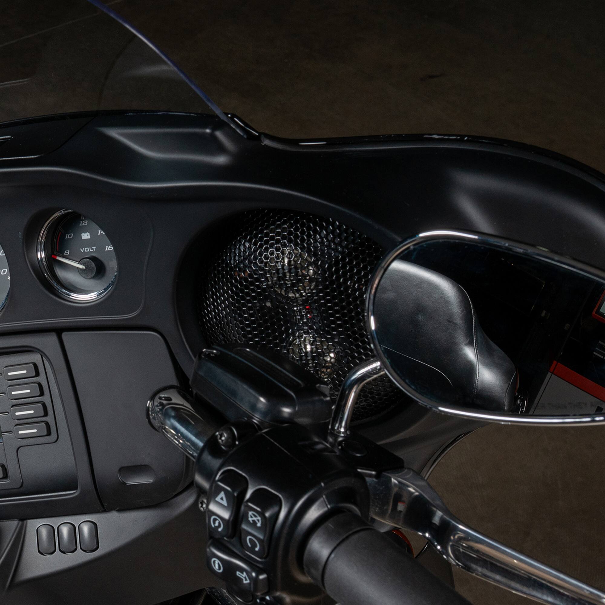 Alt View 10. MB Quart - MB Quart 6.5" 3-Way Coaxial Speakers,14-23 Harley Davidson Street & Ultra Glide - Black.