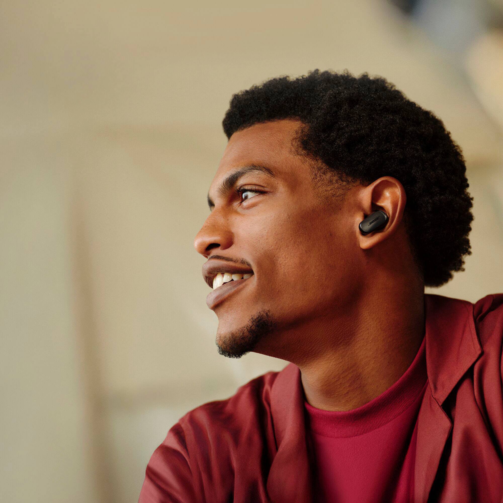 Alt View 3. Bose - QuietComfort Ultra (2nd Gen) True Wireless Noise Cancelling In-Ear Earbuds - Black.