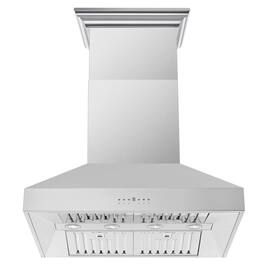 Forno Appliances - 36 inches - Externally Vented - Wall Range Hood - Silver