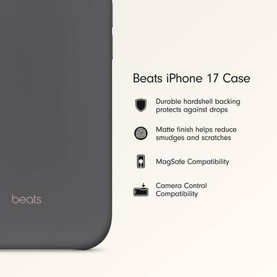 Beats iPhone 17 Case with MagSafe and Camera Control Granite Gray Beats iPhone 17 Case with MagSafe and Camera Control Granite Gray
