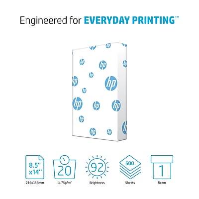 Engineered for EVERYDAY PRINTING™

8.5" x 14" (216mm x 356mm)
20 lb, 75g/m²
92 Brightness
500 Sheets
1 Ream