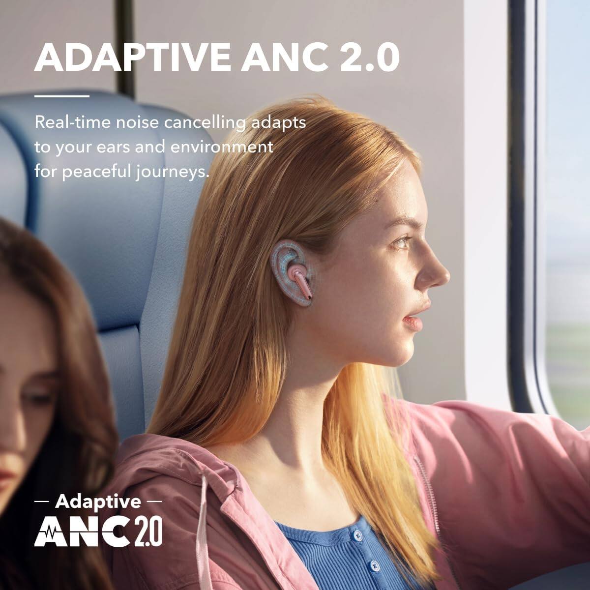 ADAPTIVE ANC 2.0

Real-time noise cancelling adapts to your ears and environment for peaceful journeys.

— Adaptive ANC 2.0