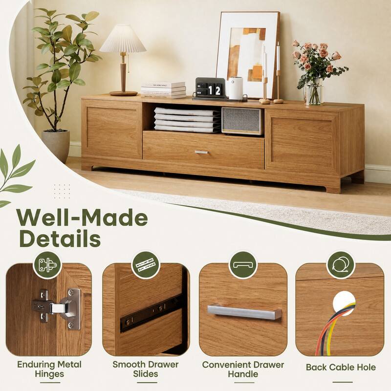 12

Well-Made Details

Enduring Metal Hinges

Smooth Drawer Slides

Convenient Drawer Handle

Back Cable Hole