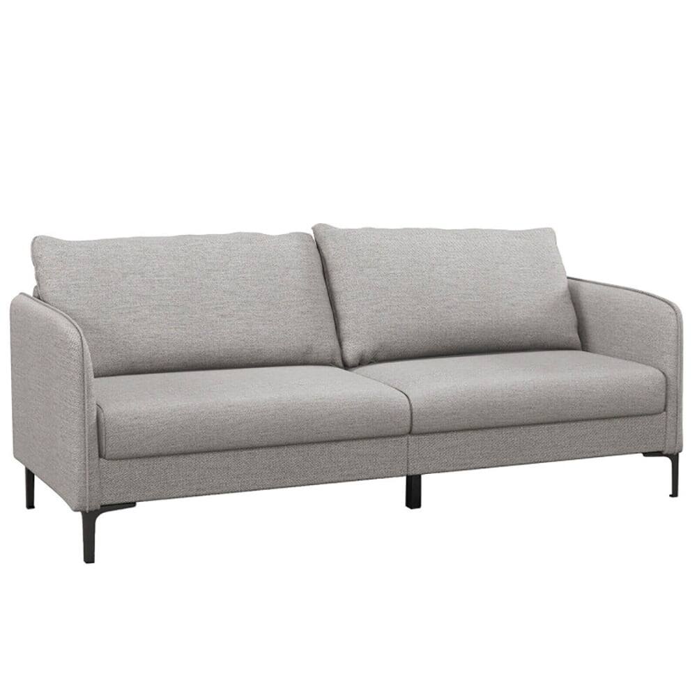 Front. Kadyn - Modern 76 Inch Loveseat Sofa Couch for Apartment Dorm with Metal Legs-Gray, Couch for Living Room, Loveseat Sofa - Gray.