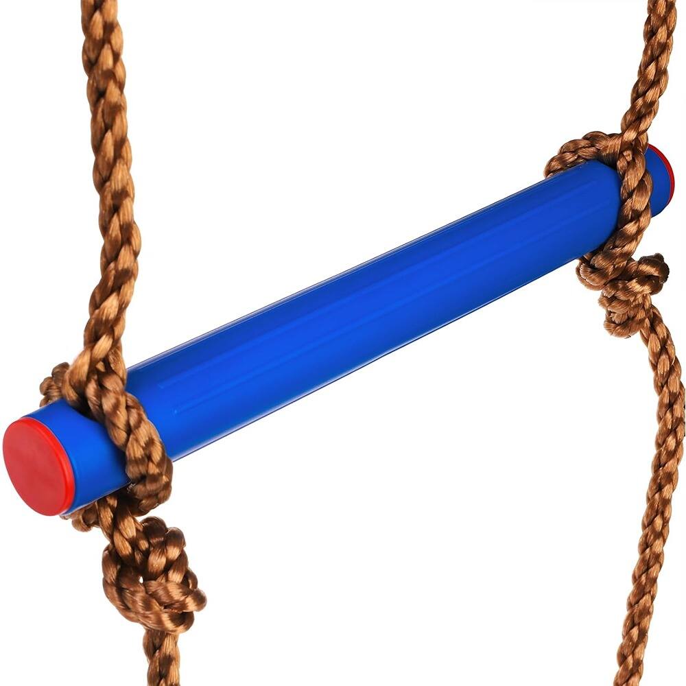 Alt View 2. MOSZAR LLC - Climbing Rope Ladder for Indoor/Outdoor Play, Slackline Swing & Obstacle.