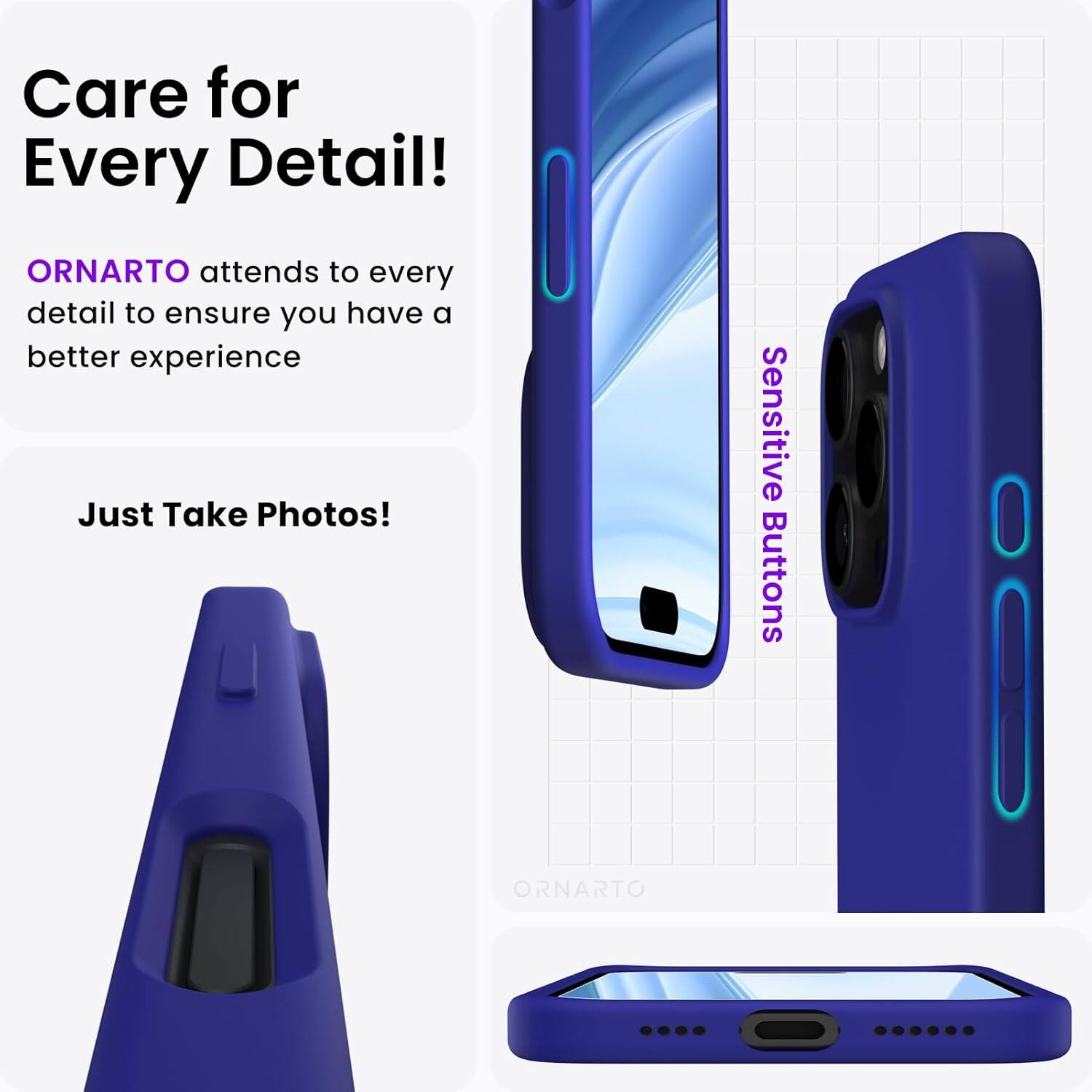 Care for Every Detail! ORNARTO attends to every detail to ensure you have a better experience. Just Take Photos! Sensitive Buttons. ORNARTO