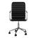 Alt View 21. Martha Stewart - Taytum Faux Leather Office Chair - Black Faux Leather/Polished Nickel.