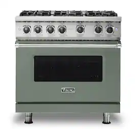 Viking - 5-Series Gas Sealed Burner Range - Eucalyptus