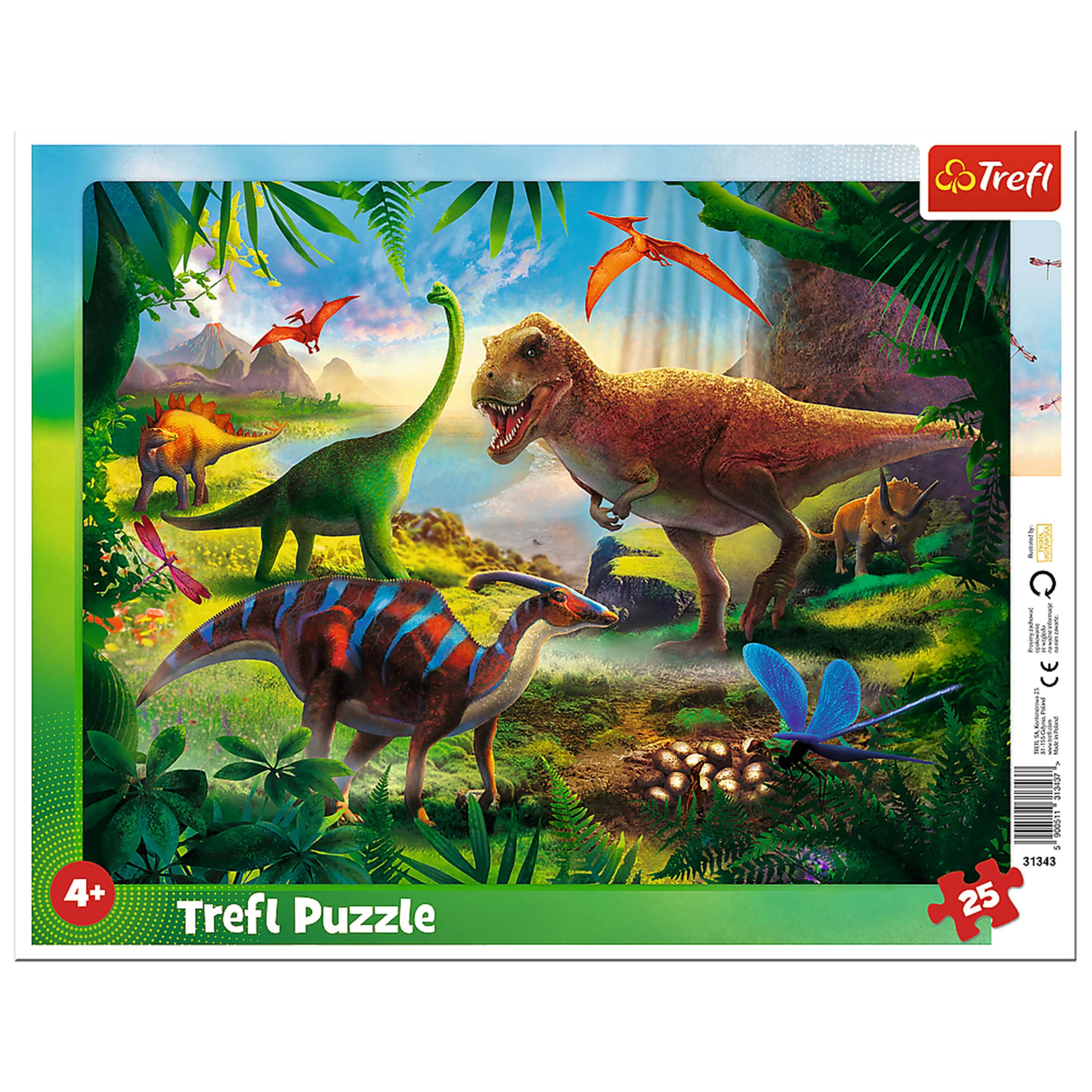 Trefl - Preschool Dinosaurs 25 Piece Puzzle - Multicolor