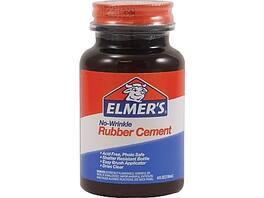 Elmer's - No-Wrinkle Rubber Cement, 4 oz - Multicolor