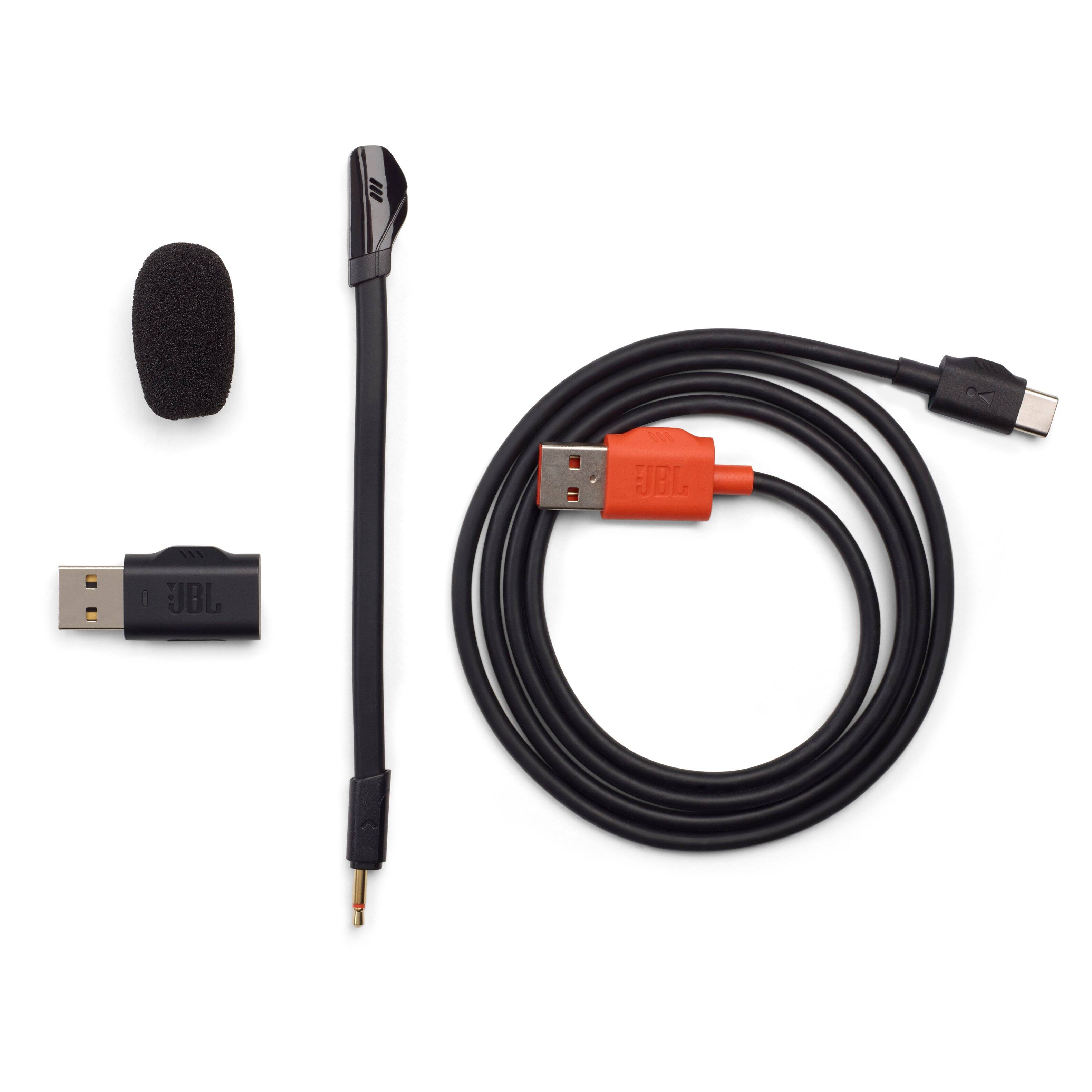 Alt View 15. JBL - JBL Quantum 350 Wireless PC Gaming Headset with Detachable Boom Mic - Black.