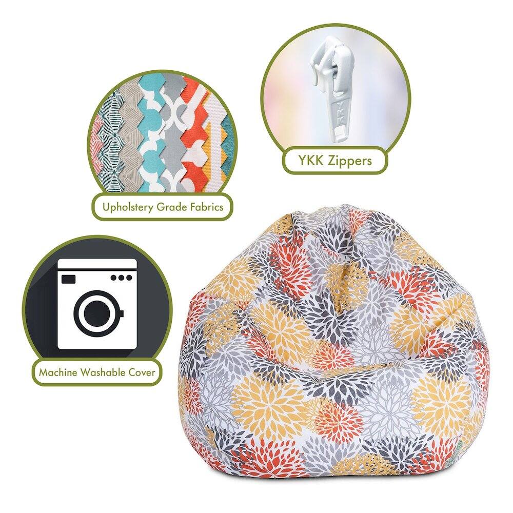 - Upholstery Grade Fabrics
- YKK Zippers
- Machine Washable Cover