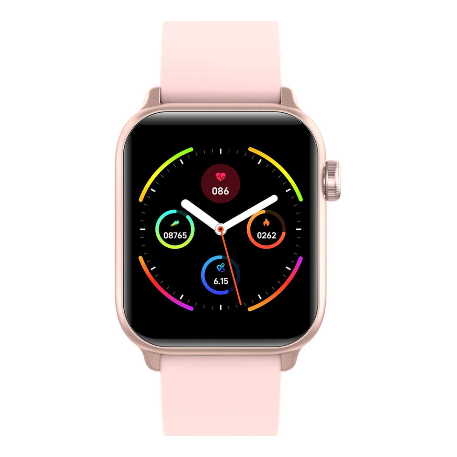 Front. Xplora - XMOVE 35mm Activity and Fitness Tracker with Heart Rate Monitor - Pink.