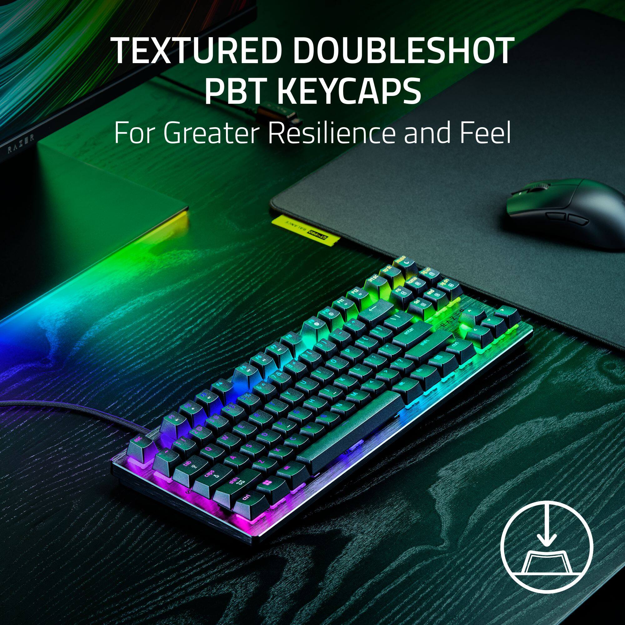 TEXTURED DOUBLES HOT PBT KEYCAPS For Greater Resilience and Feel