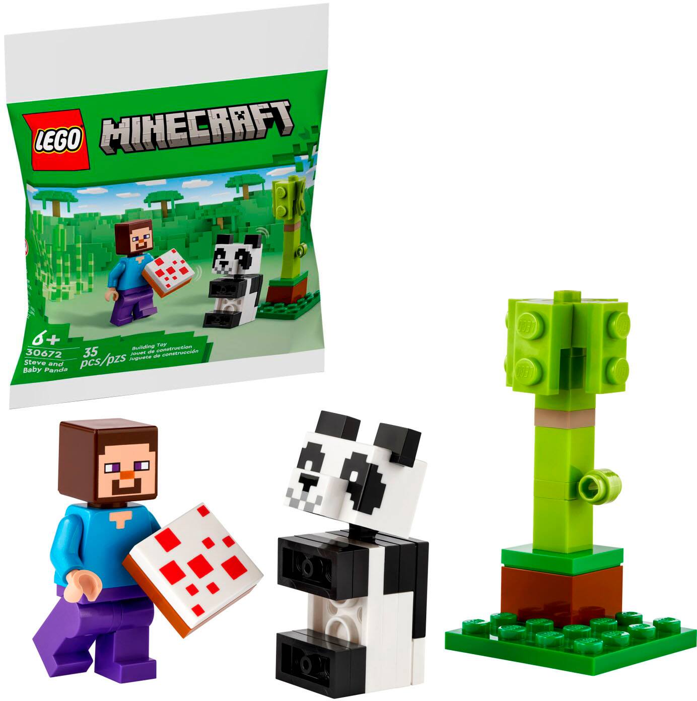 LEGO - Minecraft Steve and Baby Panda Building Set 30672
