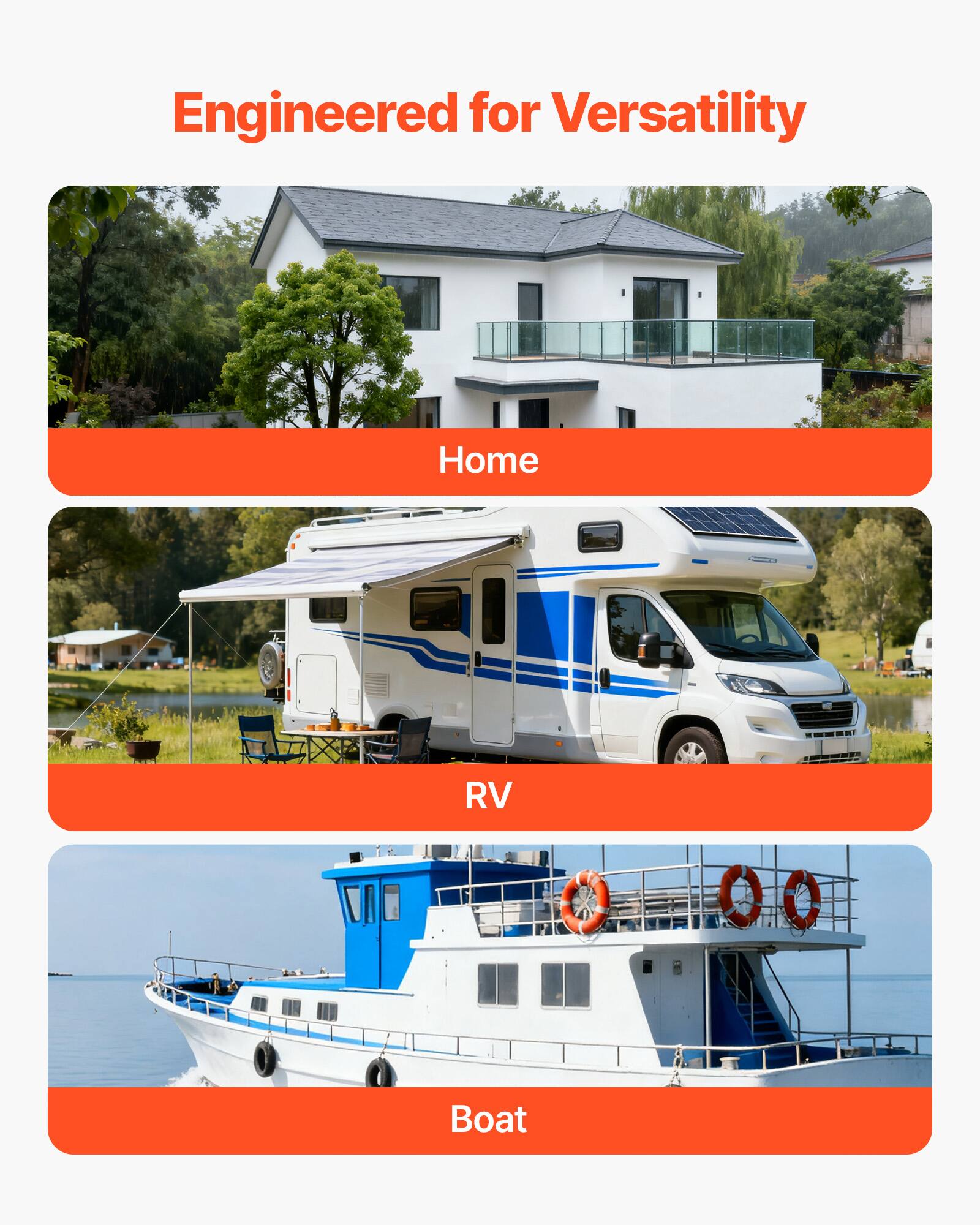 Engineered for Versatility

Home

RV

Boat
