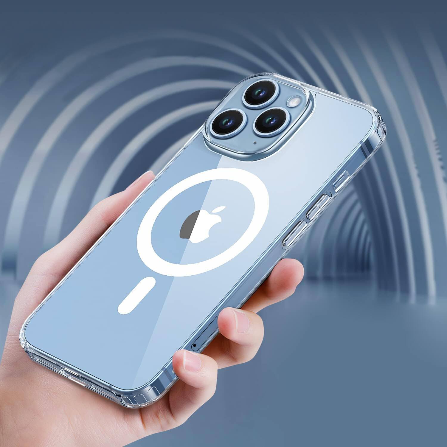 Back. SaharaCase - Venture Series Case Compatible with Magsafe Case for iPhone 15 Pro - Clear - Clear.