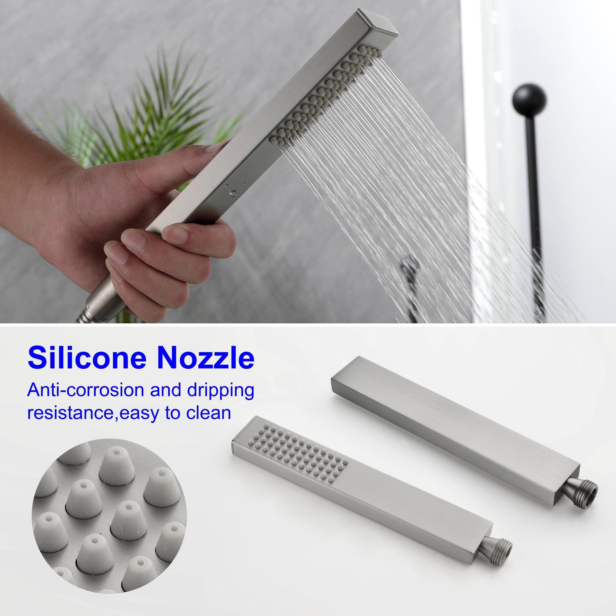 Silicone Nozzle  
Anti-corrosion and dripping resistance, easy to clean