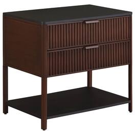 Coaster Co. of America - Zimmerlee 2-drawer Side Table with Shelf Rust - Brown