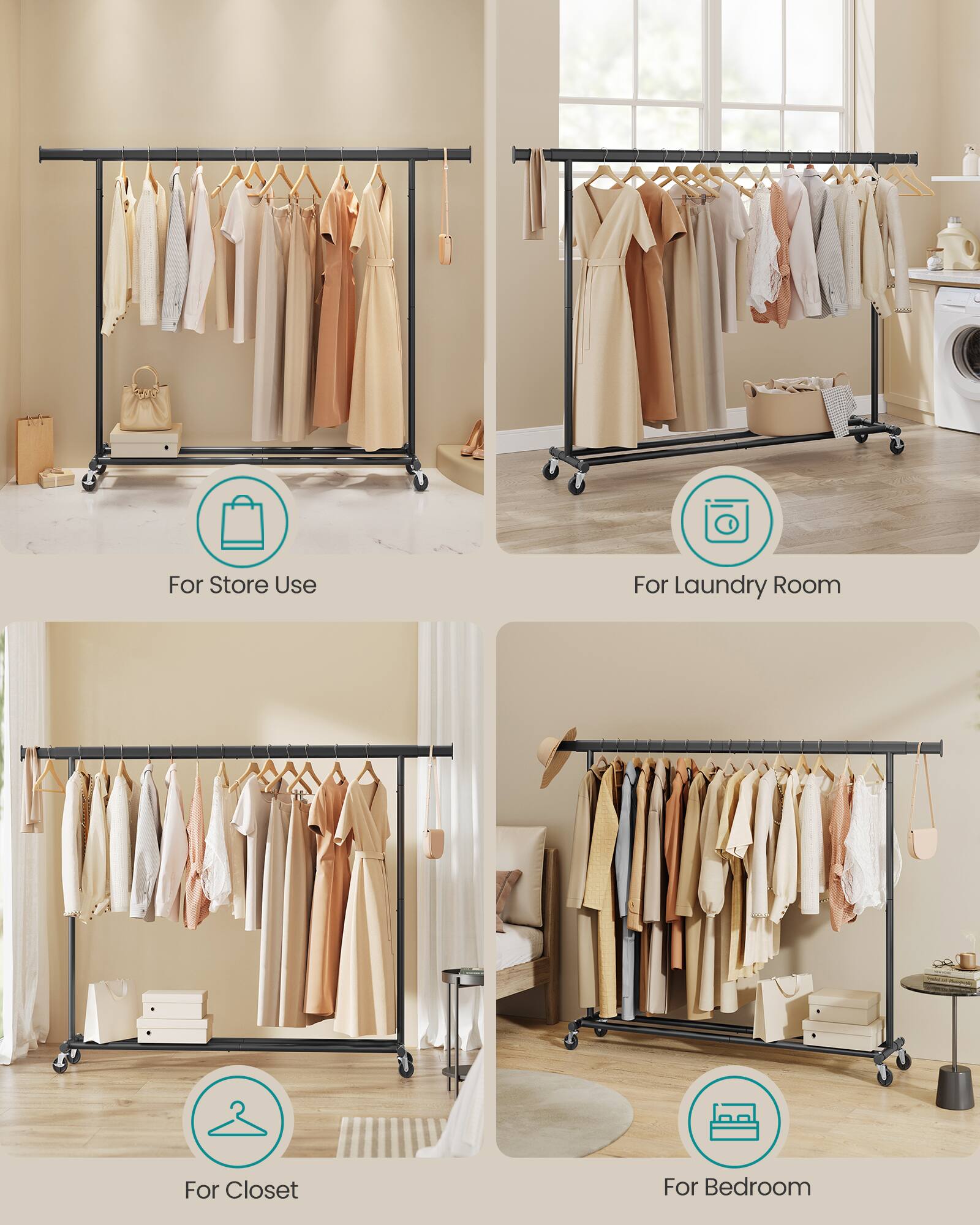 For Store Use  
For Laundry Room  
For Closet  
For Bedroom