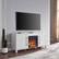 Alt View 1. Camden&Wells - Chabot Log Fireplace TV Stand for TVs up to 65" - White.