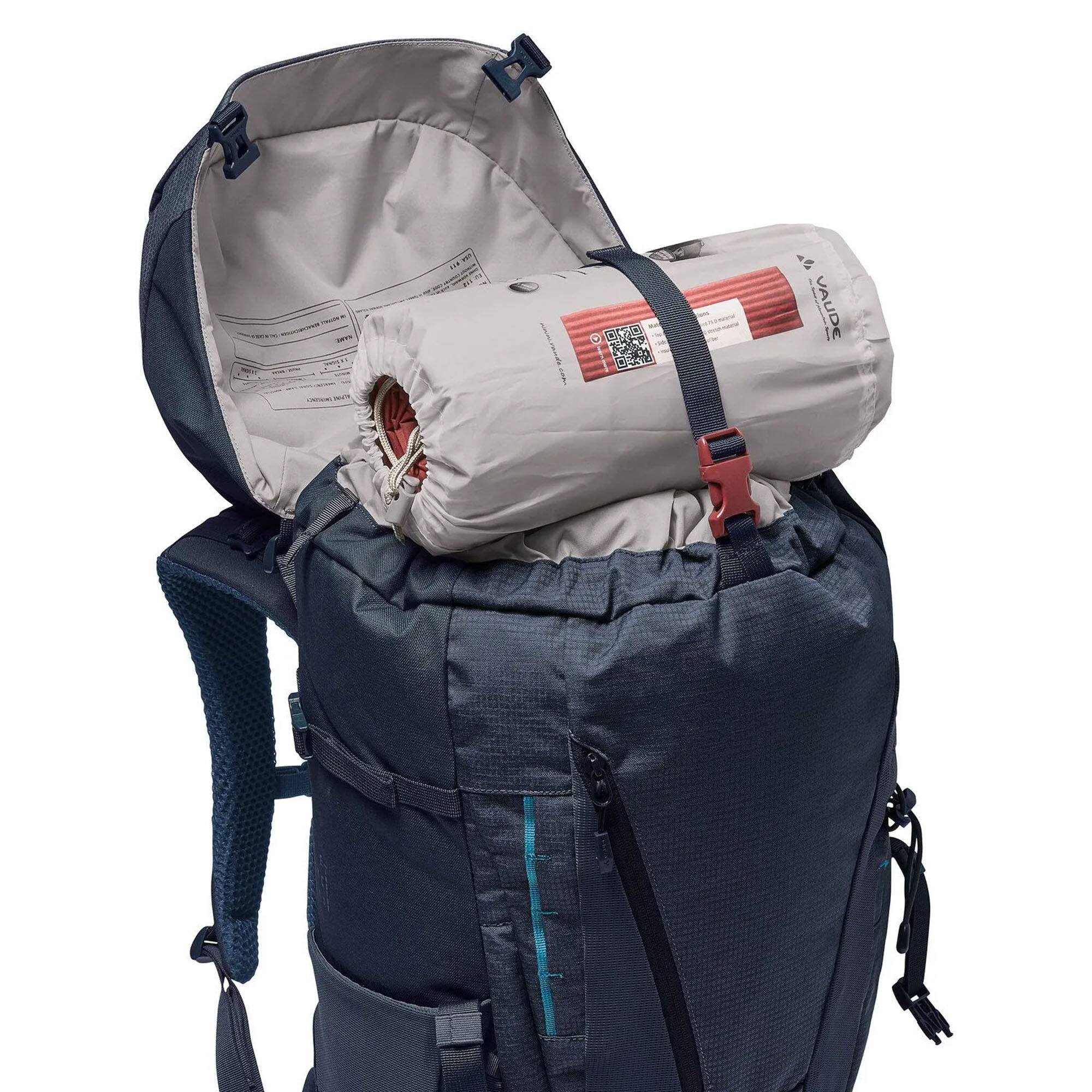 Alt View 6. VAUDE - Vaude Women's Asymmetric 38+8 Trekking Backpack - Eclipse - Eclipse.