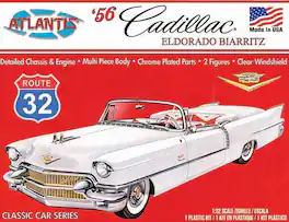 PopMarket - Route 32 Classic Car Series - 1956 Cadillac Eldorado Biarritz 1/32 Scale Model Kit - COLLECTIBLES - Multicolor