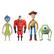 Front Zoom. TCG Toys - FleXfigs: Pixar - 4 Character Pack - Articulated Action Figures, Ages 3+.