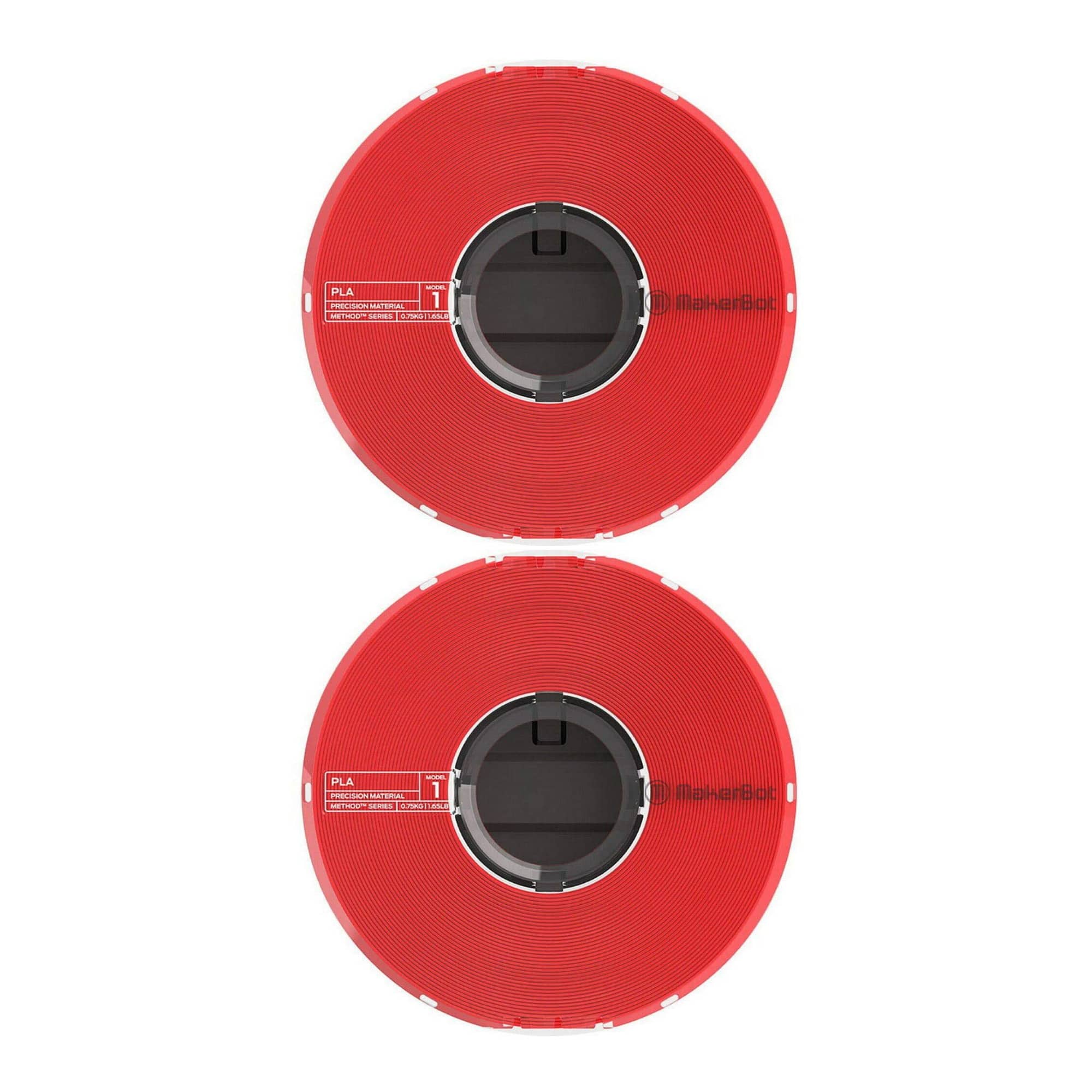 MakerBot - PLA Filament Spool for Method 3D Printer (True Red, 1.65lb, 2-Pack)