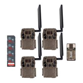 Browning - Trail Camera Defender Wireless Vision Pro HD Livestream Bundle (4-Pack)