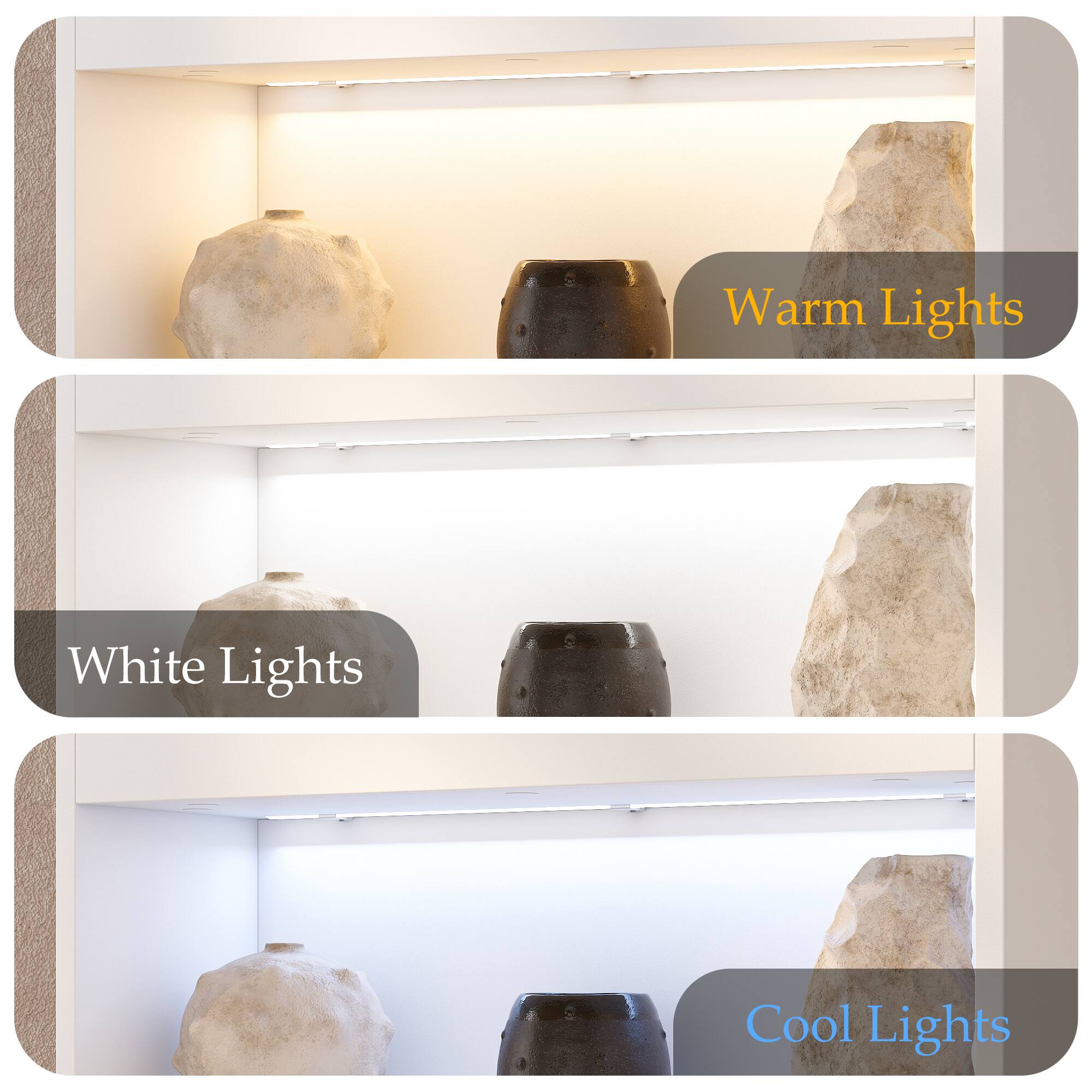 Warm Lights  
White Lights  
Cool Lights