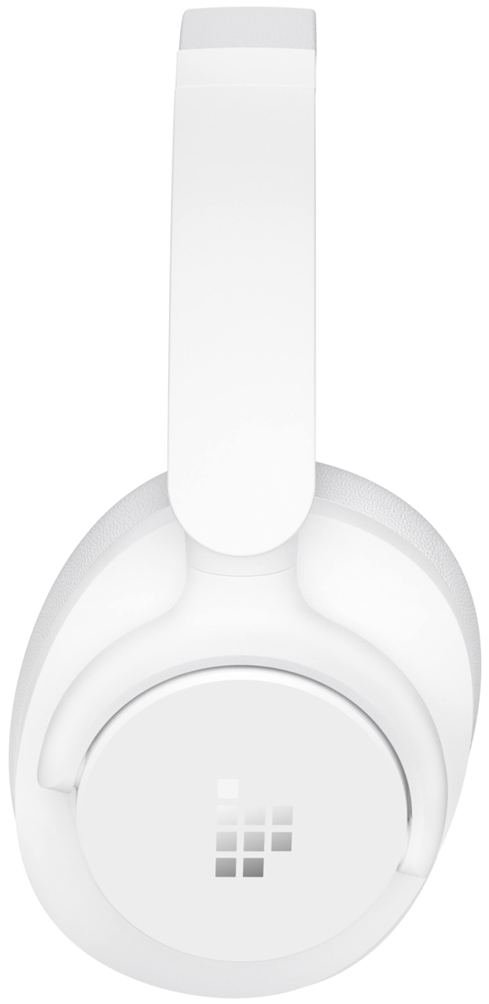 Left. Tronsmart - Q20 Active Noise Cancelling Headphones, Wireless Over-Ear Bluetooth Headphones, 60H Playtime, Deep Bass, Comfort Fit - White.