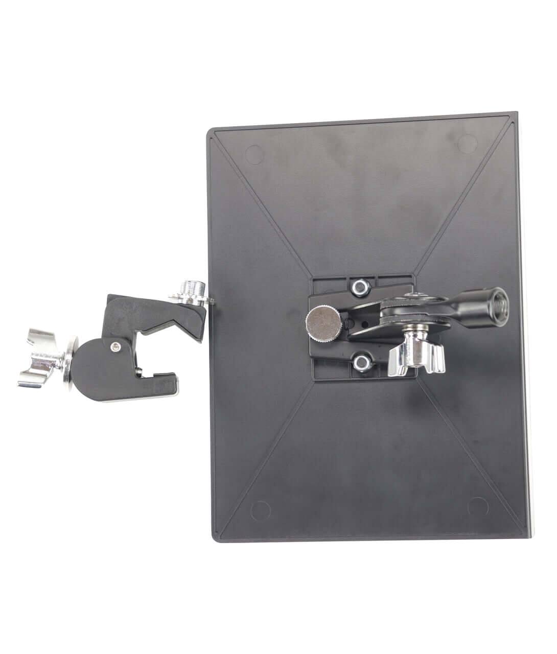 Alt View 6. Gibraltar Hardware - G Mini Desk with Dual Adjust Angle Mount and Heavy-Duty C Clamp, Table or Stand Mountable w/ 1" Lip for Secure Placement.