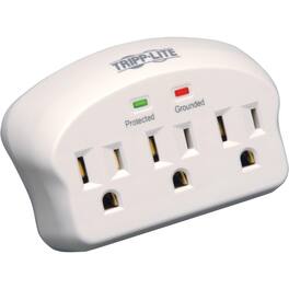 Eaton Tripp Lite Series Protect It! 3-Outlet Surge Protector, Direct Plug-In, 660 Joules, 2 Diagnostic LEDs - 3 x NEMA - Unknown