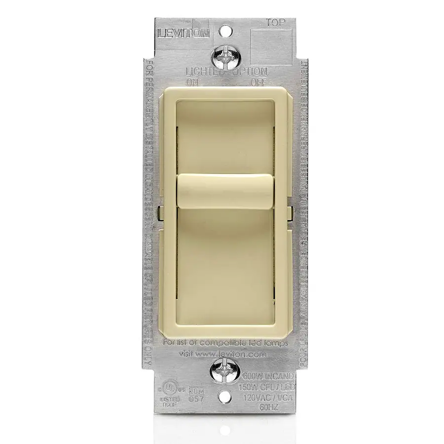 Leviton SureSlide Dimmer Switch for Dimmable LED, Halogen and ...