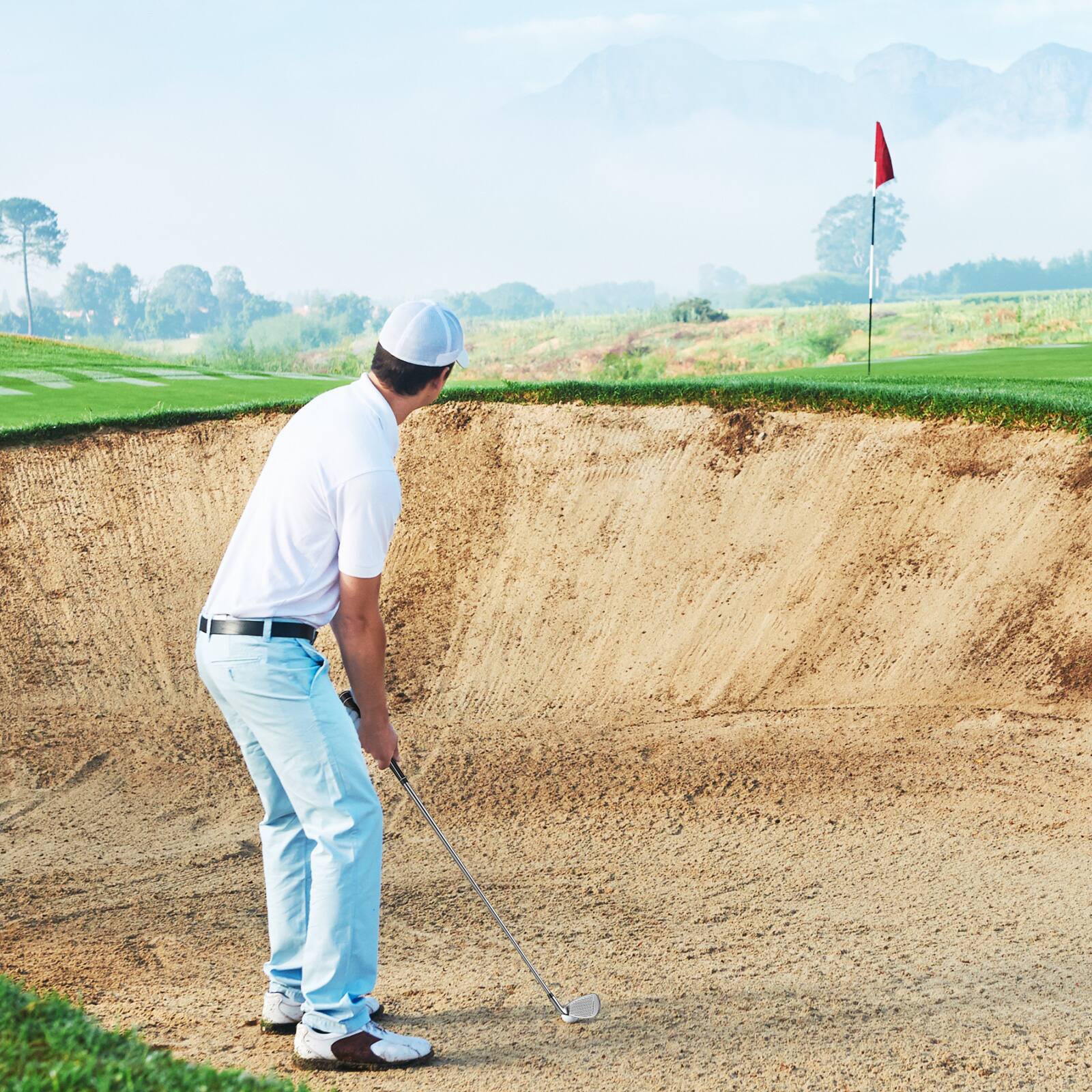 Alt View 1. Costway - Costway 9 PCS Men's Complete Golf Club Set Right Handed with 460cc Alloy Driver Irons - Grey.