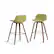 Front. Simpli Home - Randolph Bentwood Counter Height Stool (Set of 2) - Acid Green.